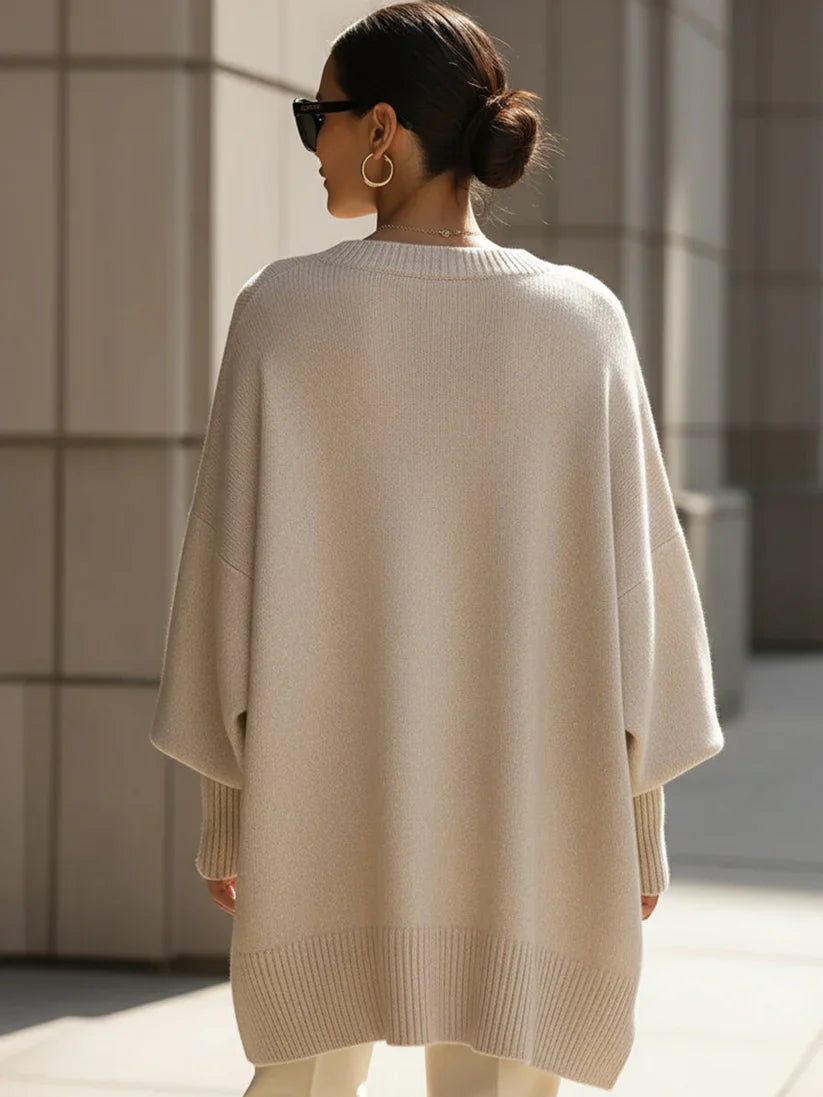 Valentina | Sueter tipo poncho extra grande