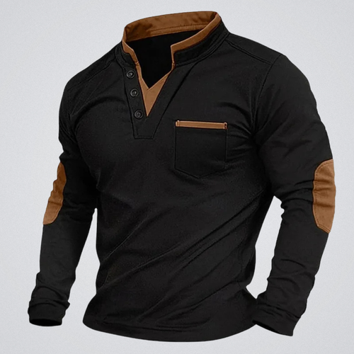 Mauro | Sweat-shirt col V – élégance décontractée et confort intemporel